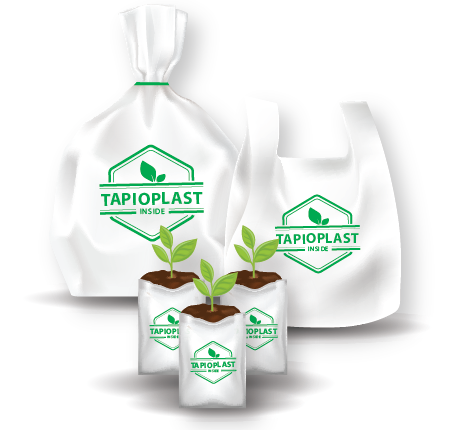 Tapioplast-inside bio compostable bags